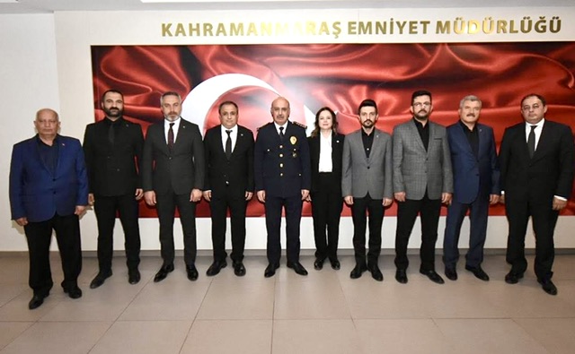 MHP Kahramanmaraş İl Başkanı Hüseyin Vahit Demiröz’den Emniyet’e Destek Ziyareti
