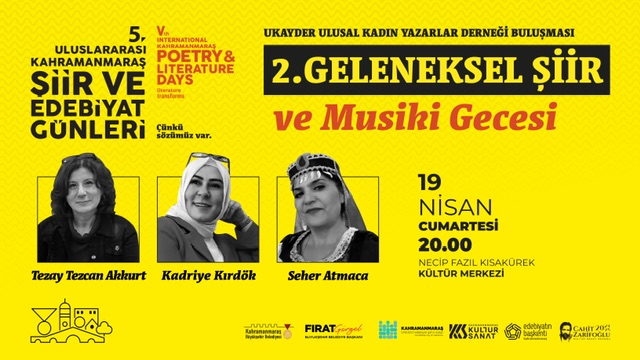 5. Uluslararası Şiir ve Edebiyat Günleri, 19 Nisan’da İlk Programla Başlıyor!