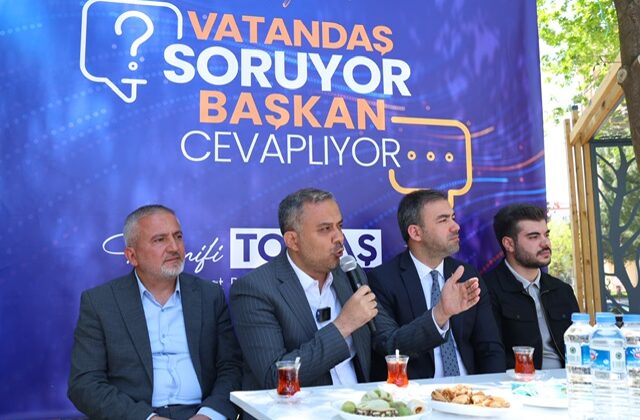 Vatandaş sordu, Başkan Toptaş müjdelerle cevapladı