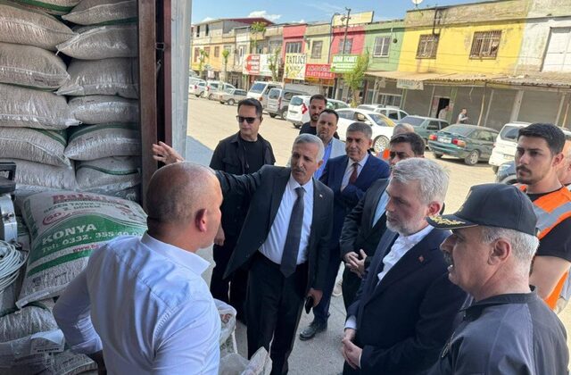 Kahramanmaraş’ta Hal Esnafına Üst Düzey Ziyaret