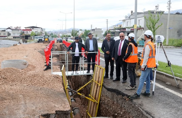 Başkan Akpınar, Atık Su ve Kanalizasyon Çalışmalarını Yerinde İnceledi