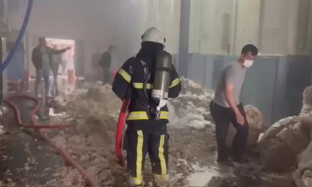 Kahramanmaraş’ta fabrika yangını