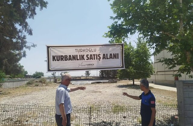 Türkoğlu’nda Kurbanlık Satış Alanı Hazır