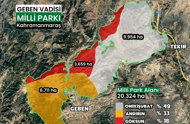 Geben Vadisi Artık Milli Park! Kahramanmaraş’ın Doğal Mirası Koruma Altında