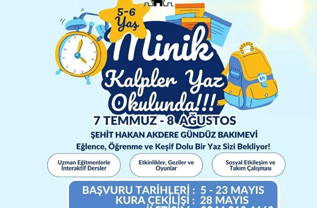 Onikişubat Belediyesi Yaz Okulu Başvuruları Başladı