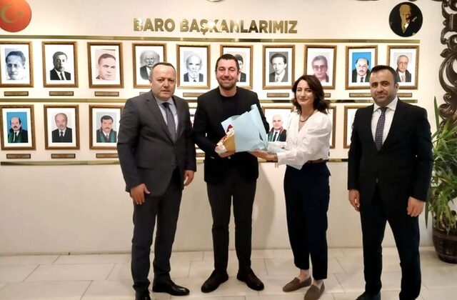 SGK İl Müdürü Harun Akbalaban’dan Baro Başkanı Kaan Kır’a Ziyaret