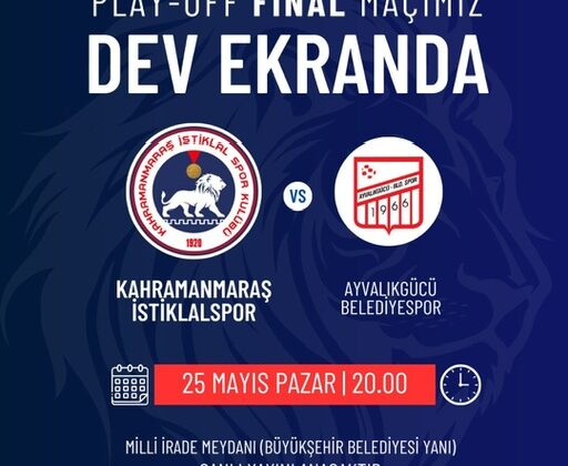 Büyükşehir, İstiklalspor’un Final Müsabakasını Dev Ekranda Sporseverlerle Buluşturacak