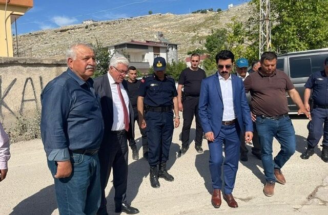 Kaymakam Kaya ve Başkan İkizer Sorunlu Yolda İncelemede Bulundu