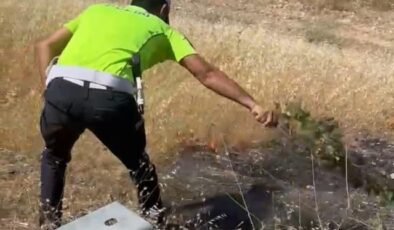 Kahramanmaraş’ta polis ekipleri faciayı önledi