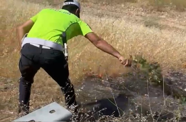 Kahramanmaraş’ta polis ekipleri faciayı önledi