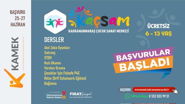 Haydi Çocuklar, Yaz Tatilini KAÇSAM’daDeğerlendirmeye!