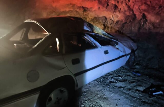 Afşin’de otomobil şarampole uçtu: 1 yaralı