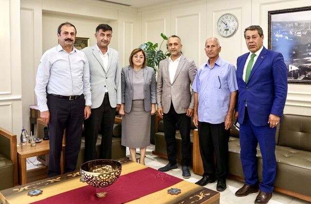 Kahramanmaraş Ziraat Odası Başkanlarından Gaziantep Büyükşehir Belediye Başkanı Fatma Şahin’e Ziyaret