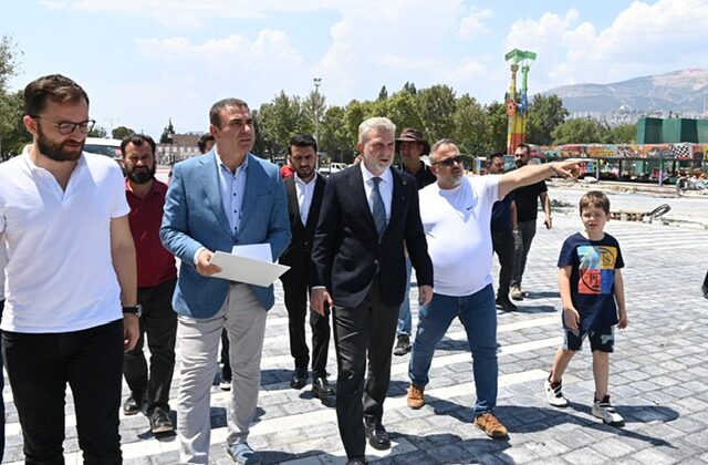 Başkan Görgel, Fuar Öncesi Atatürk Parkı’ndaki Hazırlıkları İnceledi