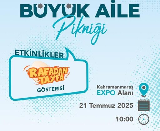 Onikişubat Belediyesi ve TÜGVA işbirliğinde ‘Büyük Aile Pikniği’ düzenlenecek