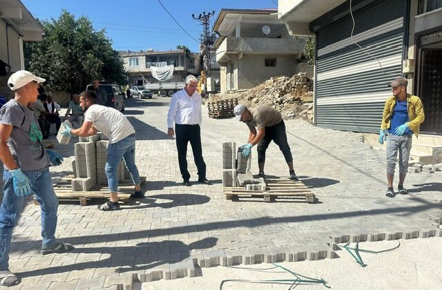 Pazarcık Belediyesi’nden Kilit Parke ve Asfalt Hamlesi