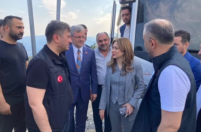 MHP’li Vekil Dora’dan Yangın Bölgesine Ziyaret