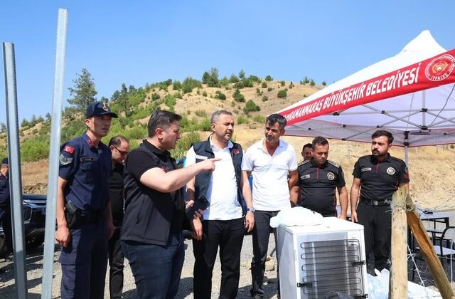 Başkan Toptaş’tan Yangın Mağdurlarına Ziyaret