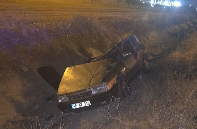 Kahramanmaraş’ta otomobil takla attı: 2 yaralı