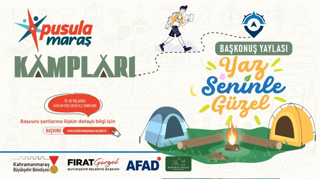 Pusula Maraş Gençlik Kampları İçin Başvurular Devam Ediyor