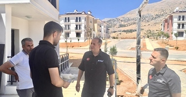 Nurhak’ta Afet Konutları Çalışmaları Yerinde İncelendi