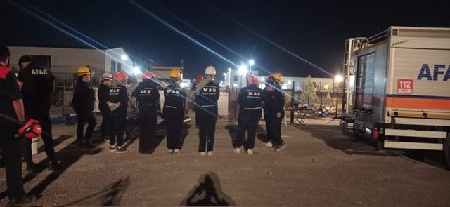 Kahramanmaraş’ta Bacıyan Timinden Enkaz Tatbikatı