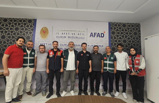 AFAD Kahramanmaraş İl Müdürlüğü’nden Platform Üyesi Derneklere Teşekkür Belgesi