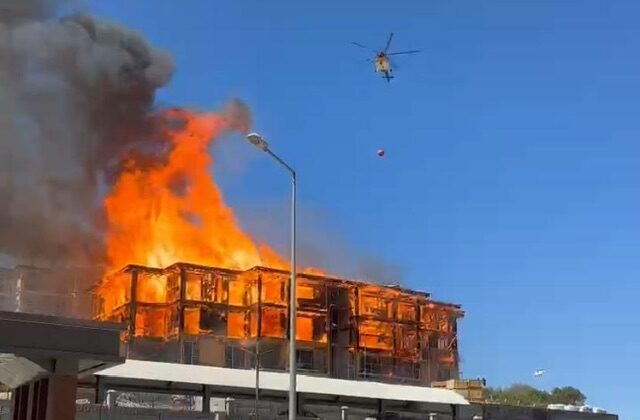 Kahramanmaraş orman lojmanlarında yangın