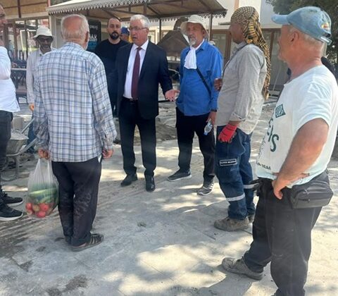 Başkan İkizer, Yol ve Kaldırım Çalışmalarını Yerinde İnceledi