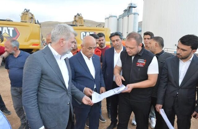 Prof. Dr. Vahit Kirişçi’den Afşin’deki Asfalt Üretim Tesisi’ne Ziyaret