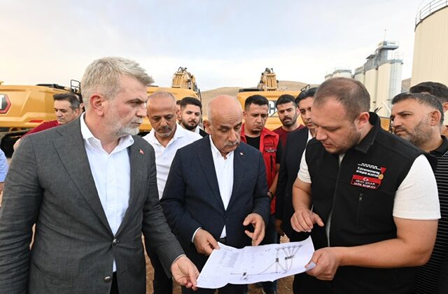 Görgel ve Kirişci, Kuzey İlçelerin Yol Ağına Güç Katacak Tesiste İncelemelerde Bulundu