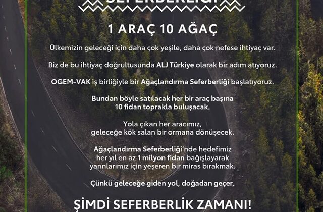 Toyota’dan “1 Araç 10 Ağaç” Ağaçlandırma Seferberliği