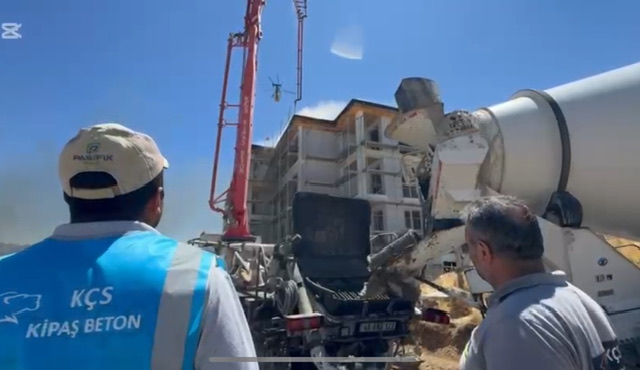 KÇS Kipaş Beton’dan Yangın Söndürme Çalışmalarına Destek