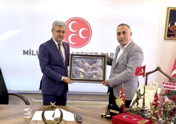 Adem Gürz’den MHP İl Başkanı Mansur Metehan’a Hayırlı Olsun Ziyareti