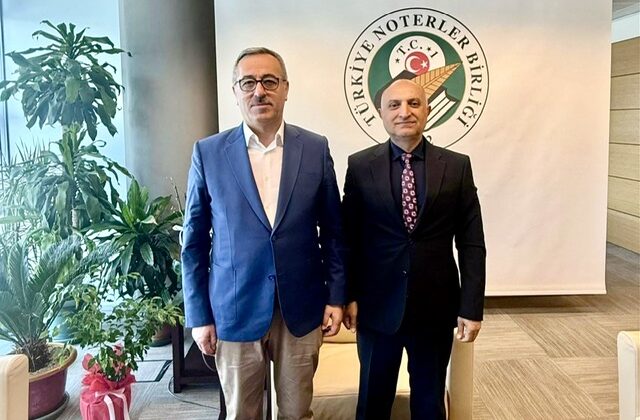 Hayrettin Güngör’den Türkiye Noterler Birliği Başkanı Ahmet Alıcı’ya Ziyaret
