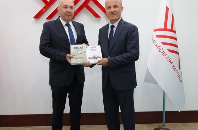 KSÜ Rektörü Yasım’dan YÖK Başkanı Özvar’aHayırlı Olsun Ziyareti