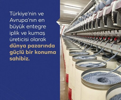 Kipaş Holding: “Türkiye ve Avrupa’nın En Büyük Entegre İplik ve Kumaş Üreticisiyiz”