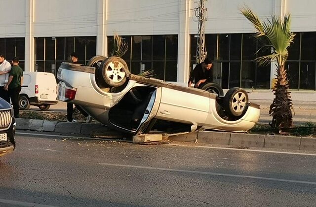 Kahramanmaraş’ta otomobil takla attı: 1 yaralı