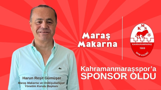Maraş Makarna, Kahramanmaraşspor’a Göğüs Sponsoru Oldu