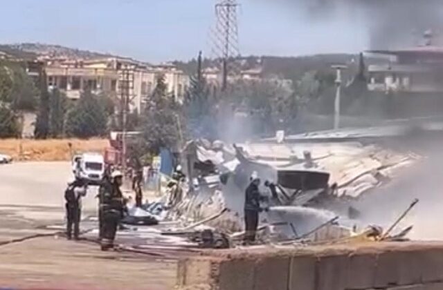 Kahramanmaraş’ta kağıt fabrikasında yangın