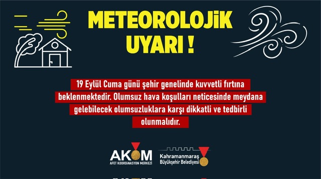 Büyükşehir’den Kuvvetli Fırtına Uyarısı!