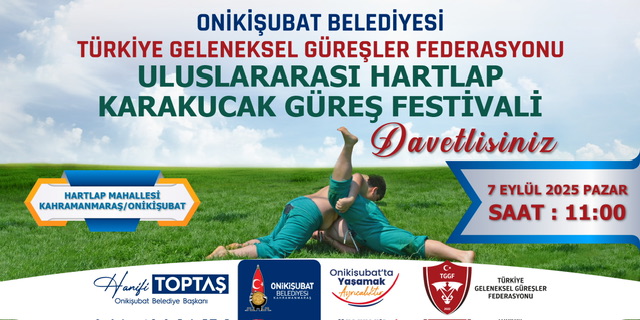 Onikişubat Belediyesi’nden Uluslararası HartlapKarakucak Güreş Festivali