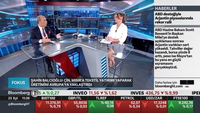 Balcıoğlu, “Çin, Mısır’a tekstil yatırımı yaparak üretimi Avrupa’ya yaklaştırdı”