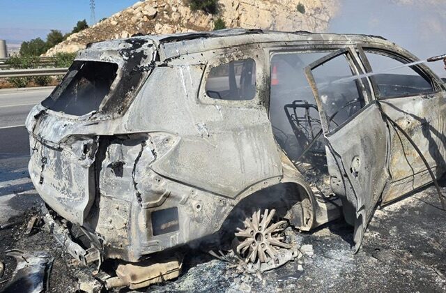Kahramanmaraş’ta seyir halindeki otomobil alev topuna döndü