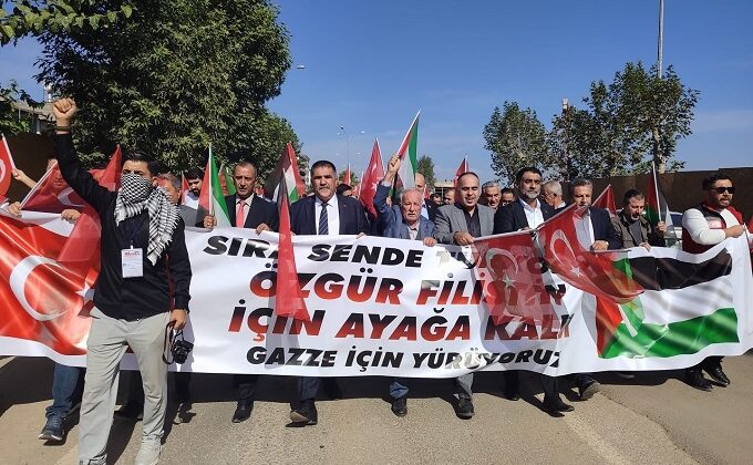 Türkoğlu, Filistin İçin Tek Yürek Oldu