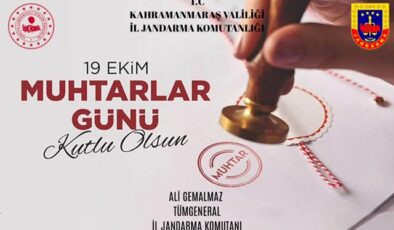 İl Jandarma Komutanı Tümgeneral Ali Gemalmaz’dan Muhtarlar Günü Mesajı