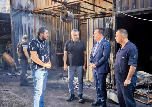 KMTSO Başkanı Buluntu’dan Yangın Sonrası Geçmiş Olsun Ziyareti