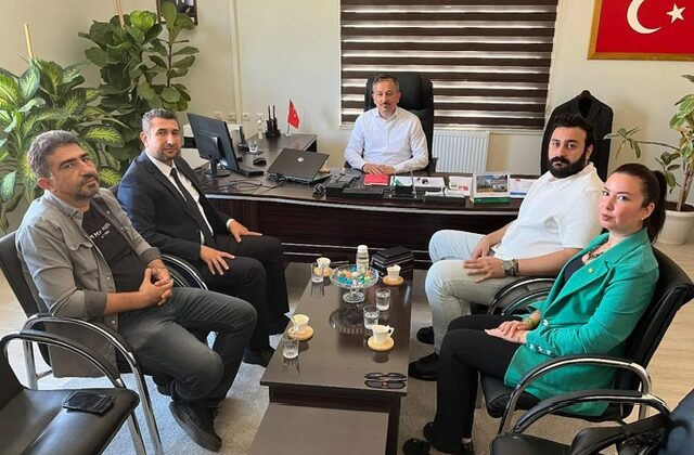 İnşaat Mühendisleri Odası’ndan Fatih Bülbül’e Hayırlı Olsun Ziyareti