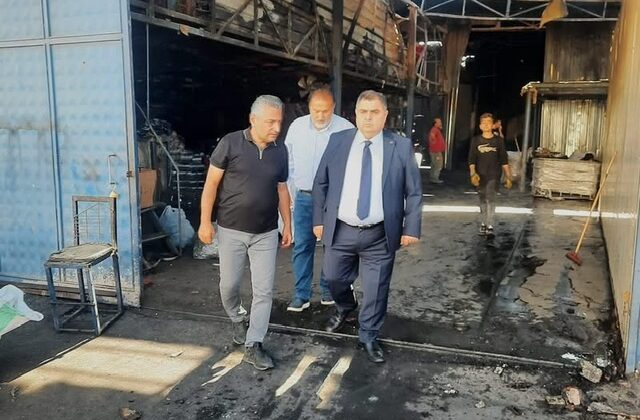 Meclis Başkanvekili Beşen’den Sanayi Esnafına Geçmiş Olsun Ziyareti