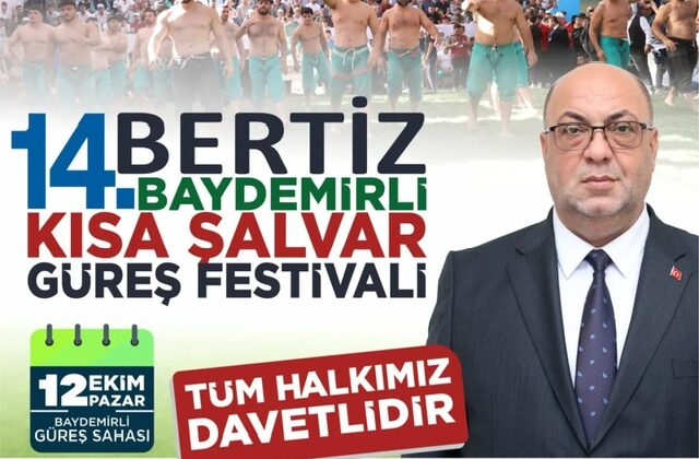 14. Bertiz Baydemirli Kısa Şalvar Güreş Festivali 12 Ekim’de yapılacak